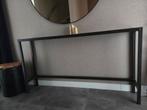 Strakke sidetable/wandtafel, Huis en Inrichting, Tafels | Sidetables, 100 tot 150 cm, Ophalen of Verzenden, Minder dan 25 cm, Metaal