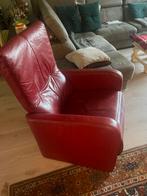 Rood leder Relaxstoel. Moet afgesteld worden., Gebruikt, Ophalen, Rood