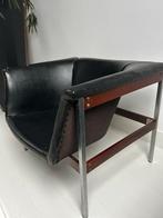 Artifort lounge stoel Geoffrey Harcourt model 040, Huis en Inrichting, Fauteuils, Gebruikt, Minder dan 75 cm, Leer, Ophalen of Verzenden