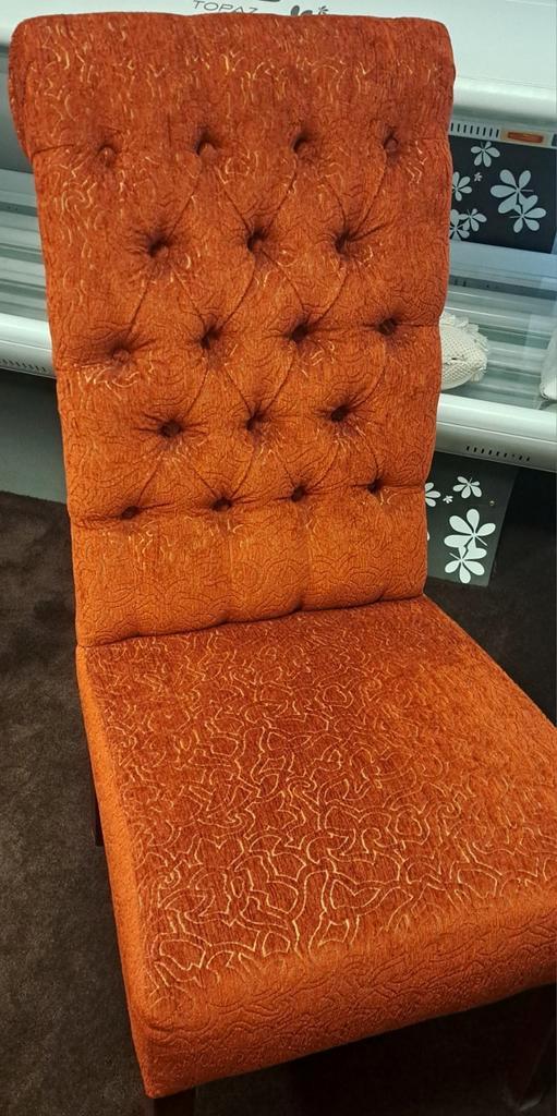 4 eetkamerstoelen van Residencia slechts €500,- !, Huis en Inrichting, Stoelen, Zo goed als nieuw, Stof, Ophalen