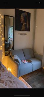 Blauw/grijs Ikea bankje!, Huis en Inrichting, Banken | Bankstellen, Ophalen, Kunststof, Tweepersoons, 75 tot 100 cm