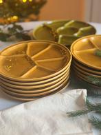 Fondueborden Gien France vintage 25 stuks, Huis en Inrichting, Keuken | Servies, Ophalen of Verzenden, Zo goed als nieuw, Bord(en)