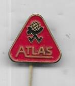 ATLAS LANDBOUW SPELD RODE UITVOERING, Verzamelen, Speldjes, Pins en Buttons, Ophalen of Verzenden, Gebruikt, Transport, Speldje of Pin