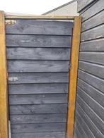 Zware Schuttingdeur  van potdekselplanken beide zijden., Ophalen