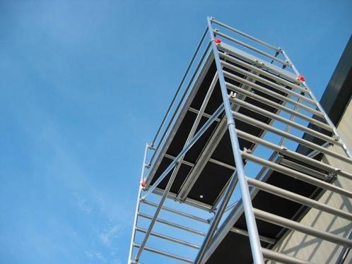 rolsteiger te huur, Doe-het-zelf en Verbouw, Steigers, Nieuw, Rolsteiger of Kamersteiger, 5 meter of hoger, Ophalen of Verzenden