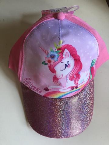 Unicorn pet/cap, 52 of 54 cm - Glitter Zonneklep, nieuw! beschikbaar voor biedingen