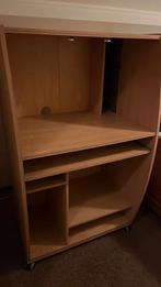 Gratis computermeubel op wieltjes, Huis en Inrichting, Kasten | Computermeubels, Ophalen, Gebruikt, 70 tot 120 cm