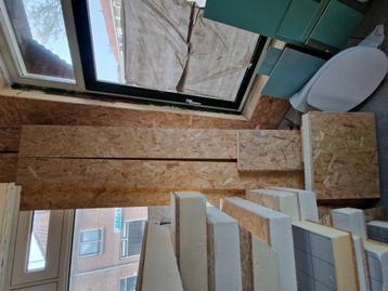 2 platen PIR + OSB 2440x600x50mm+18mm en reststukken beschikbaar voor biedingen