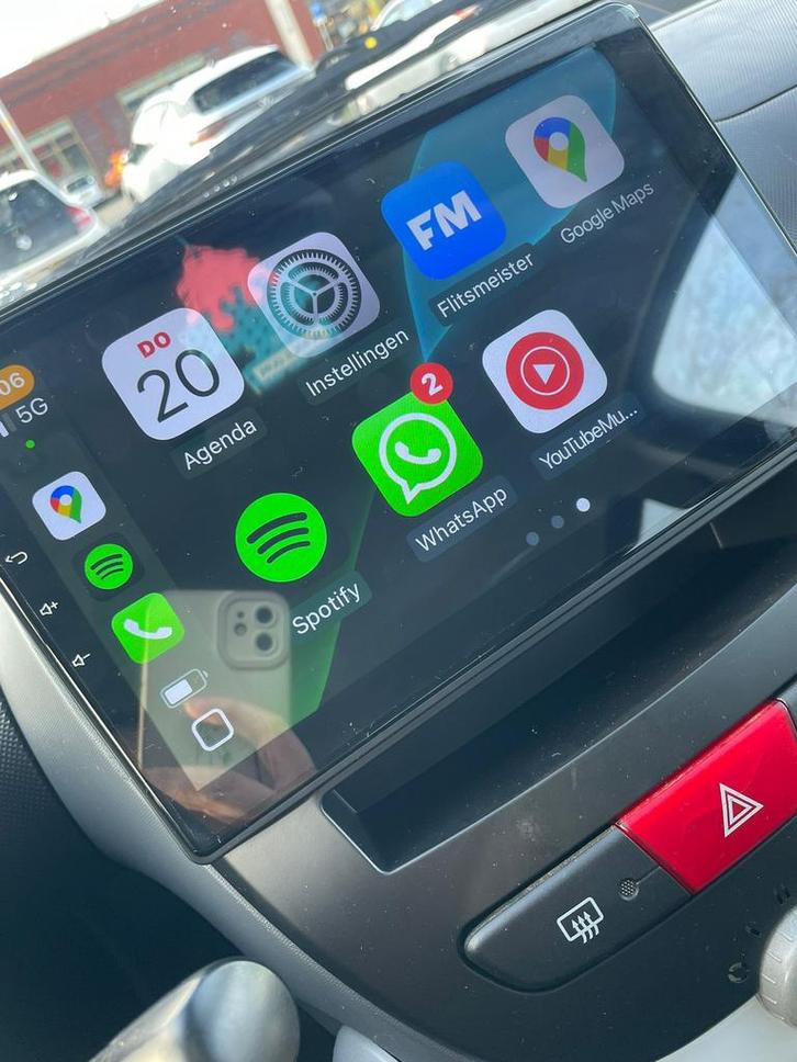 Apple Carplay Android Citroen C1 Peugeot 107 Aygo 2006-2014, Auto diversen, Autoradio's, Nieuw, Ophalen