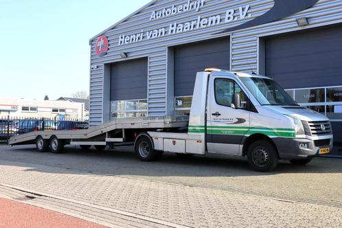 Volkswagen Crafter 46 2.0 TDI 163 PK Tijhof Autotransporter, Auto's, Bestelauto's, Bedrijf, Te koop, ABS, Airconditioning, Centrale vergrendeling