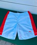 PUMA Korte Broek Wit/Rood Heren Maat M/L, Maat 52/54 (L), Wit, Ophalen of Verzenden, Zo goed als nieuw