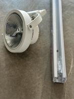 Track rail met spots wit, Huis en Inrichting, Lampen | Spots, Ophalen, Tappersweg 14, Dutch Kitchen Design, Metaal of Aluminium