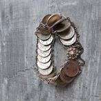 Zilveren armband met 20 zilveren Wilhelminatjes uit 1948, Sieraden, Tassen en Uiterlijk, Ophalen of Verzenden, Zo goed als nieuw
