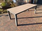 Tuintafel 210x91 Colma antraciet (aluminium houtlook), Tuin en Terras, Ophalen, Gebruikt, Rechthoekig, Aluminium
