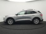 Ford Kuga 2.5 Titanium X Plug in Hybrid 225pk Dealer O.H PHE, Auto's, Ford, Gebruikt, Zwart, 4 cilinders, Leder en Stof