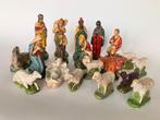 20 Stuks kerststal beelden gips, Ophalen of Verzenden, Gebruikt