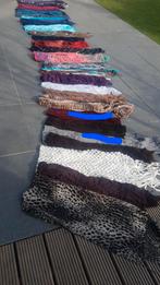 Sjaals wit bruin roze paarse blauw, Kleding | Dames, Maat 38/40 (M), Ophalen of Verzenden, Sjaal, Zo goed als nieuw