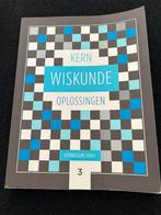 Kern wiskunde Oplossingen 3 gymnasium VWO, Boeken, Ophalen of Verzenden, Zo goed als nieuw, VWO