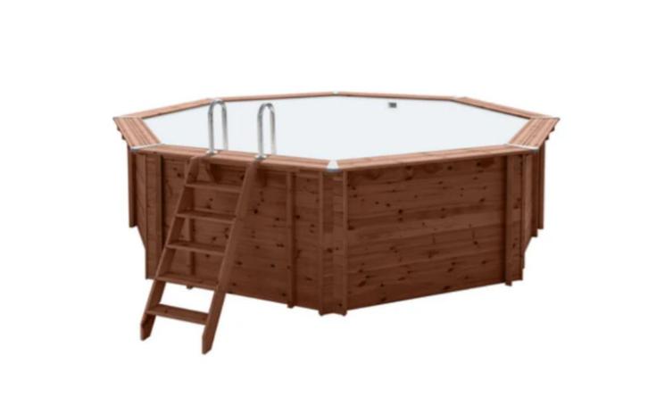 Interhiva Zwembad Sumatra 5,30m Houtenzwembad, Tuin en Terras, Zwembad-toebehoren, Nieuw, Overige typen, Ophalen of Verzenden