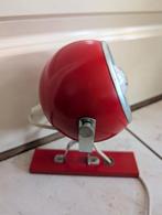 Retro Rode eyeball lamp, Gebruikt, Ophalen of Verzenden, Retro, Minder dan 50 cm