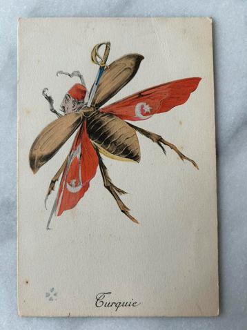 Wo1: ak insect Turkse sultan Turkije propaganda spot beschikbaar voor biedingen