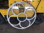 Rond raam  stalraam kerkraam boerderij stal gietijzeren, Ophalen, Gevelraam of Ruit, Gebruikt, Minder dan 80 cm