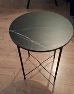 Bijzet tafel marmer look, Huis en Inrichting, Tafels | Bijzettafels, Ophalen, Zo goed als nieuw, Rond
