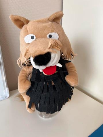 Leuke Handpop Fabeltjeskrant wolf beschikbaar voor biedingen