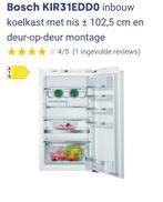 Bosch inbouw koelkast z.g.a.n. A+++(factuur aanwezig), Zonder vriesvak, 200 liter of meer, Zo goed als nieuw, Energieklasse A of zuiniger