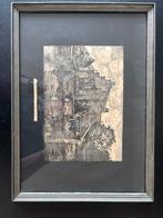 Prent Poortershuisje Groningen, Antiek en Kunst, Kunst | Etsen en Gravures, Ophalen of Verzenden