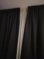 Overgordijnen verduisterd, zwart. Br 2 mtr H 2.45(.2x 1 mtr, Huis en Inrichting, 200 cm of meer, Zwart, Ophalen of Verzenden, Zo goed als nieuw