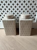 2 mooie dekselvazen, Ophalen, Overige kleuren, Minder dan 50 cm, Glas