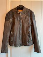 Goosecraft Leren Biker Jas - Maat L, Kleding | Heren, Maat 52/54 (L), Bruin, Goosecraft, Nieuw