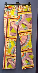 Dolce Gabbana kleurrijke flared broek y2k origineel M 44663