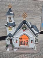 Dickensville prachtige kerk met verlichting kerstdorp kerst, Ophalen of Verzenden, Zo goed als nieuw
