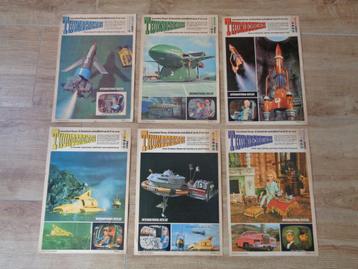 Oude Albert Heijn Thunderbirds bladen set, 6 stuks, Set beschikbaar voor biedingen