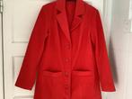 Lange Rode Damesmantel - Maat L, Kleding | Dames, Jassen | Winter, Ophalen of Verzenden, Zo goed als nieuw, Maat 42/44 (L), Rood
