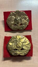 Koperen en nato sluiting baretemblemen oranje gelderland, Ophalen of Verzenden, Landmacht, Nederland, Embleem of Badge