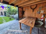 Teak houten tafel - 220x110x 78cm, Huis en Inrichting, Tafels | Eettafels, Ophalen, Gebruikt, 100 tot 150 cm, Teakhout