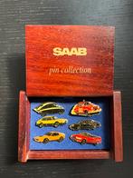 SAAB speldjes in houten kistje, Ophalen of Verzenden, Nieuw, Merk, Speldje of Pin