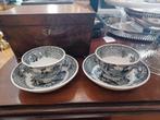 2 kommetjes en schotels van Petrus Regout decor Pretty zwart, Ophalen of Verzenden