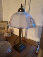 Vintage Tafellamp met Bloemmotief, Ophalen