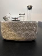 Grijze ovale bloempot, Binnen, Ophalen of Verzenden, Zo goed als nieuw, Overige vormen