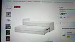 Bedframe met onderbed en opberger wit. SLAKT van ikea, Ophalen of Verzenden, Zo goed als nieuw, Minder dan 140 cm, 85 tot 100 cm