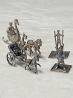 Antiek Zilveren miniaturen 4 delen, Ophalen of Verzenden, Zilver