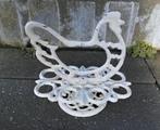 Leuke, Brocante Kip eierrekje, eierhouder, gietijzer, crème, Ophalen of Verzenden, Nieuw