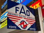Vintage FAO Emaille Reclamebord, Ophalen, Gebruikt, Reclamebord