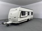 Fendt Saphir 465 TG Cassetteluifel Mover Voortent, Caravans en Kamperen, Caravans, Hordeur, Rondzit, Bedrijf, 2 aparte bedden