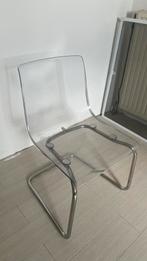 Ikea stoel ‘TOBIAS’ transparant/verschroomd, Huis en Inrichting, Stoelen, Ophalen of Verzenden