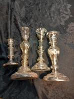 4 arme luiszilveren kandelaars, Ophalen of Verzenden